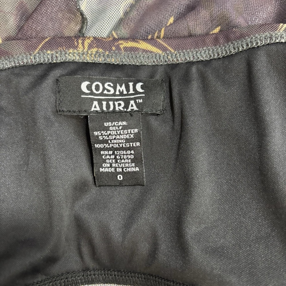 Hot Topic Cosmic Aura Mesh Camisole Tank Top 0 Skull Moon Celestial Goth Witchy - Picture 4 of 9